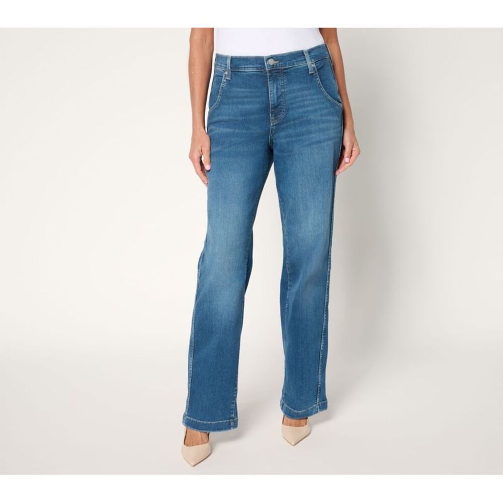 SUNNYLiFE Women's Pants Sz 0 Brooke Loose Straight Full Length Jeans Blue
